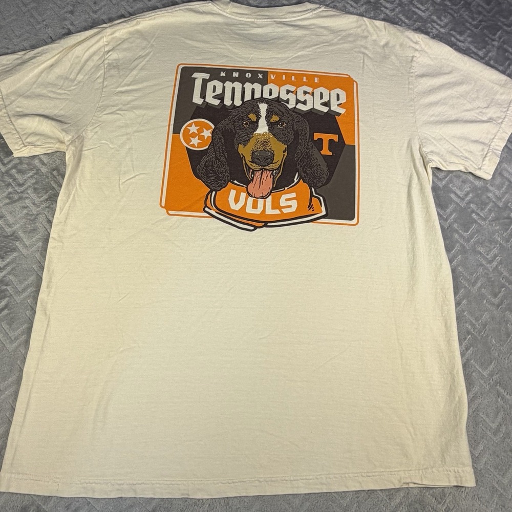 Comfort Colors XL Tennessee Volunteers T Shirt Smokey Dog Vintage Mascot Vols